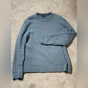 Banana Republic Textured Gray Crewneck Sweater